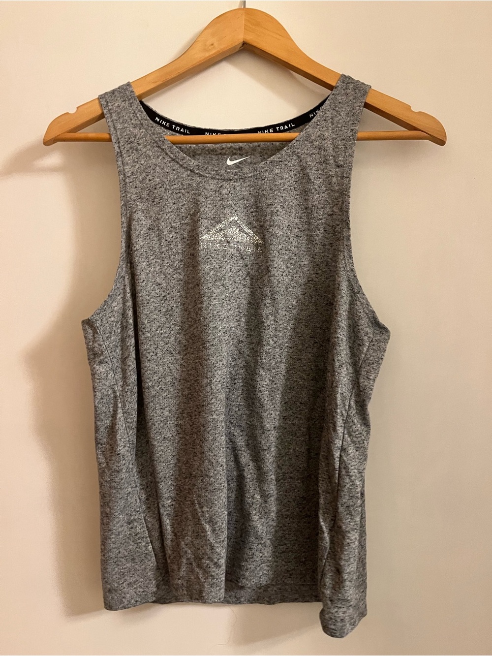 Nike Women's Heather Gray Muscle Tank - Sleeveless Training Top